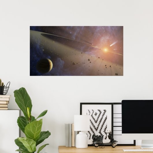 Planetaire installatie Epsilon Eridani Poster (Thuiskantoor)