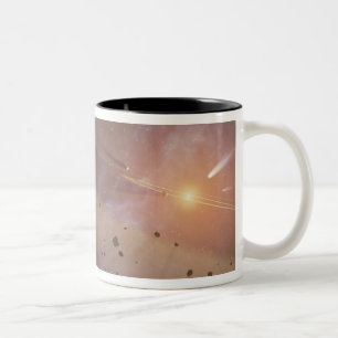 Planetaire installatie Epsilon Eridani Tweekleurige Koffiemok