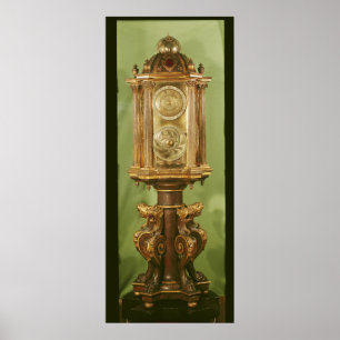 Planetaire klok, voltooid in 1520 poster