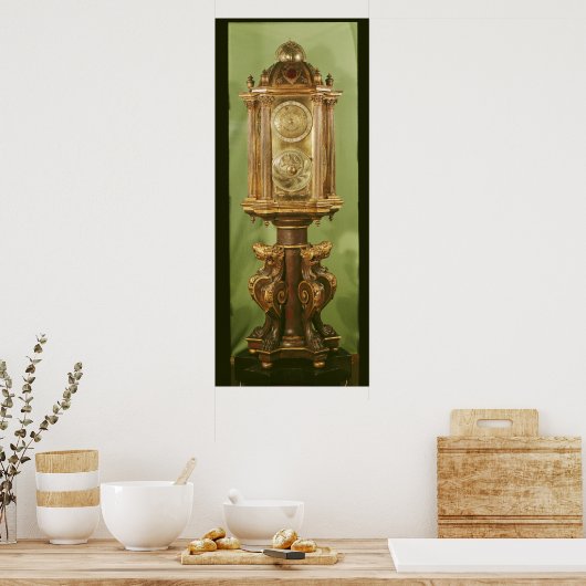 Planetaire klok, voltooid in 1520 poster (Keuken)