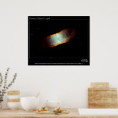Planetaire Nebula IC 4406 Hubble Telescope Foto Poster (Keuken)