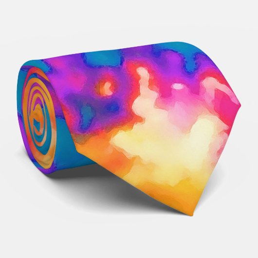 Planetaire Nebula NGC 6751 Pop Art Psychedelic Nec Stropdas (Opgerold)