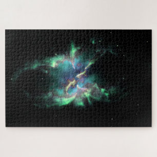 Planetaire Nevel Mintgroen Periwinkle Legpuzzel