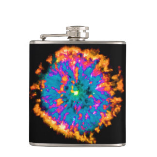 Planetaire Nevel NGC 6751 Pop Art Psychodelisch Heupfles