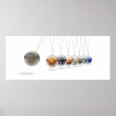 Planetaire Newton's Cradle - Zonnestelsel Poster (Voorkant)