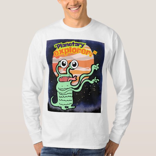 PLANETAIRE ONTDEKKINGSREIZIGER T-SHIRT (Voorkant)