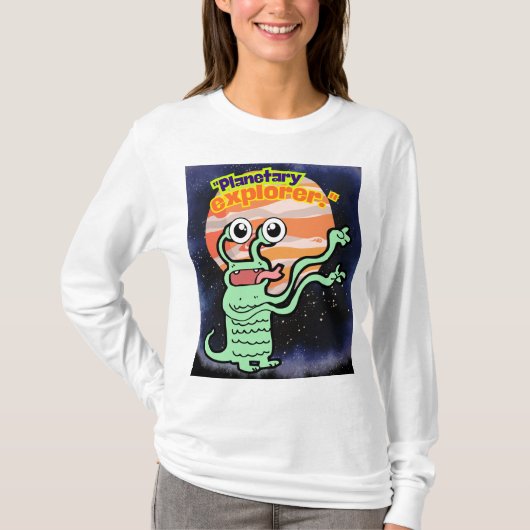 PLANETAIRE ONTDEKKINGSREIZIGER T-SHIRT (Voorkant)