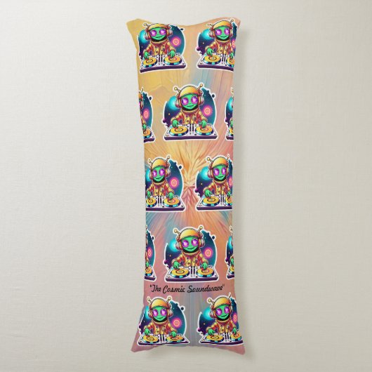 "Planetaire Partij Puls" Lichaamskussen (Voorkant Verticaal)