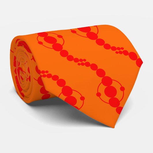 Planetaire processor - Rood op Sinaasappel Stropdas (Opgerold)