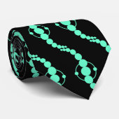 Planetaire processor - Turquoise on Black Stropdas (Opgerold)