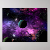 Planetaire ruimte poster (Voorkant)