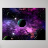 Planetaire ruimte poster (Voorkant)