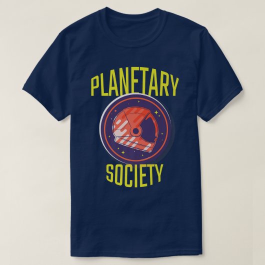 Planetaire Society Astronaut Galaxy Universe Space T-shirt (Design voorkant)