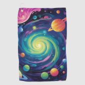 planetaire spin golfhanddoek (Voorkant)