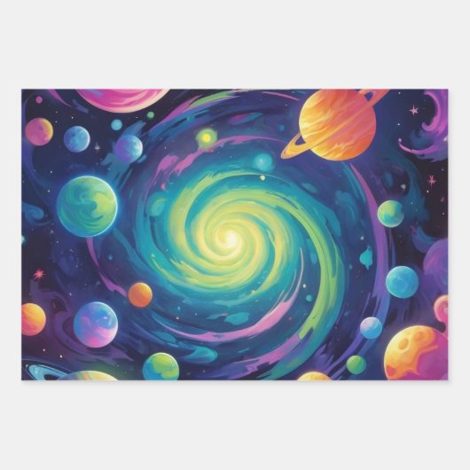 planetaire spin inpakpapier vel (Voorkant 3)