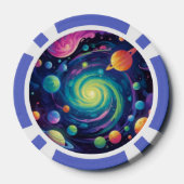 Planetaire Spin Poker Chip (Achterkant)