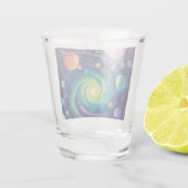 Planetaire Spin Shot Glass Glas (Achterkant)