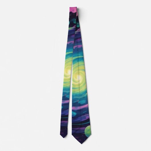 planetaire spin stropdas (Achterkant)