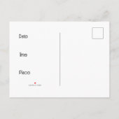 Planetaire Spin Uitnodigingskaart Uitnodiging Briefkaart (Achterkant)