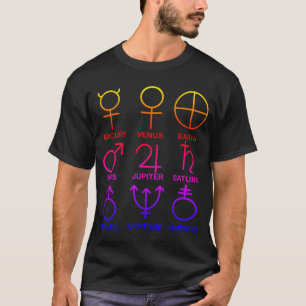 Planetaire Symbolen Ipanema, speels T-shirt