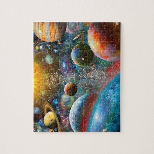 Planetaire visie puzzel legpuzzel (Verticaal)