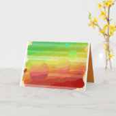 Planetarische groetenkaart kaart (Gele Bloem)