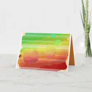 Planetarische groetenkaart kaart