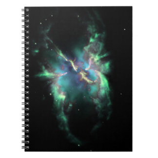 Planetarische Nevel Mintgroen Periwinkle Notitieboek