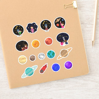 Planetarium Astronomie Kinder Educatief Planet Sticker