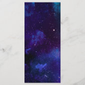 Planetarium Bruiloft | Romantische Hemelruimte Menu (Achterkant)