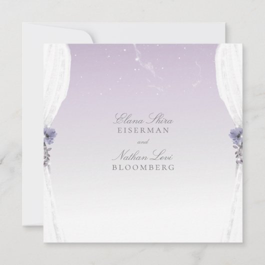 Planetarium Chuppah Weddenschap Kaart (Achterkant)