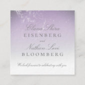 Planetarium Chuppah Wedding Online RSVP Vierkante Visitekaartje (Achterkant)