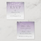 Planetarium Chuppah Wedding Online RSVP Vierkante Visitekaartje (Voorkant / Achterkant)