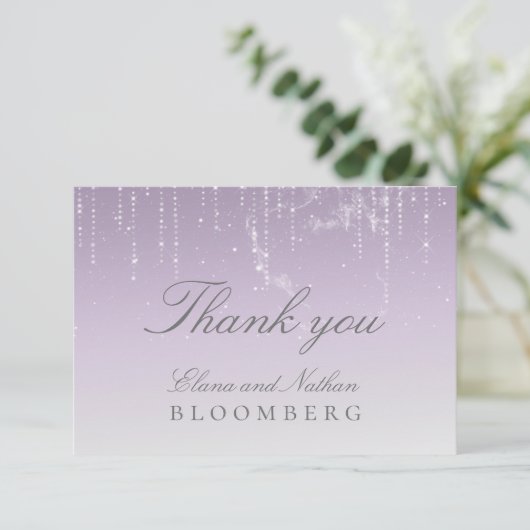 Planetarium Chuppah Wedding RSVP Kaart (Staand voorkant)