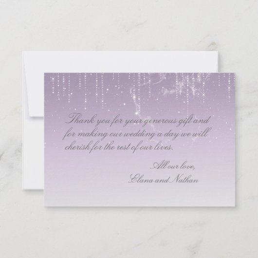 Planetarium Chuppah Wedding RSVP Kaart (Achterkant)
