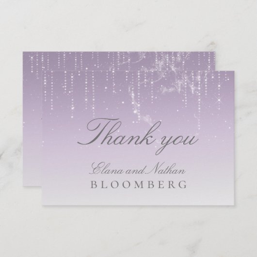 Planetarium Chuppah Wedding RSVP Kaart (Voorkant / Achterkant)