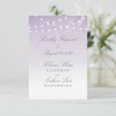 Planetarium Chuppah Wedding RSVP Kaart (Staand voorkant)