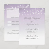 Planetarium Chuppah Wedding RSVP Kaart (Voorkant / Achterkant)