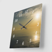 Planetarium Sunrise wandklok (Hoek)