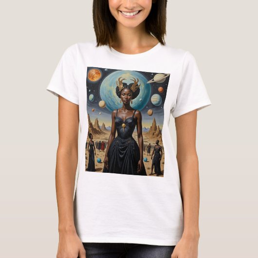 Planetary Crown Cosmic Queen Shirt (Voorkant)