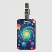 Planetary Spin Bagagelabel (Voorkant (verticaal))