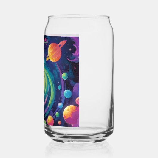 Planetary Spin Beer Can Blikvorm Glas (Links)