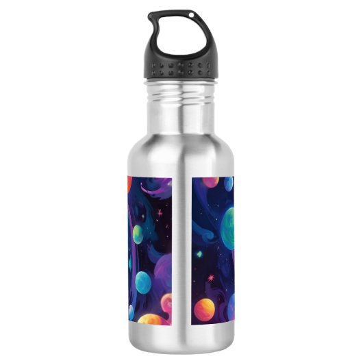 Planetary Spin   Waterfles (Achterkant)