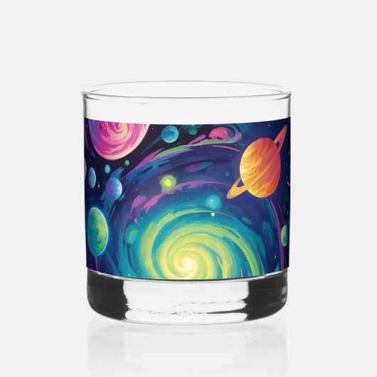 Planetary Spin Whiskey Glass Whisky Glas (Voorkant)