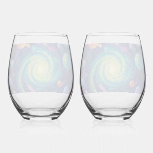 Planetary Spin Wijnglas Zonder Voet (Achterkant)