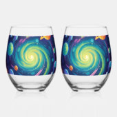 Planetary Spin Wijnglas Zonder Voet (Voorkant)