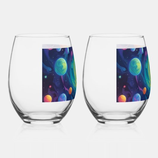 Planetary Spin    Wijnglas Zonder Voet (Rechts)