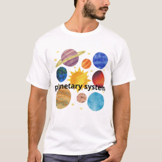 Planetary System Design | Creative Space Art  T-shirt