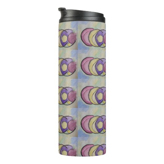Planeten Abstracte Kunst Thermische Tumbler Thermosbeker (Geroteerd rechts)