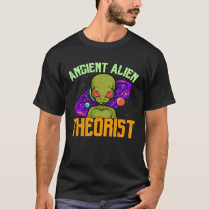 Planeten Ancient Alien Theorist Bezoeker UFO T-shirt